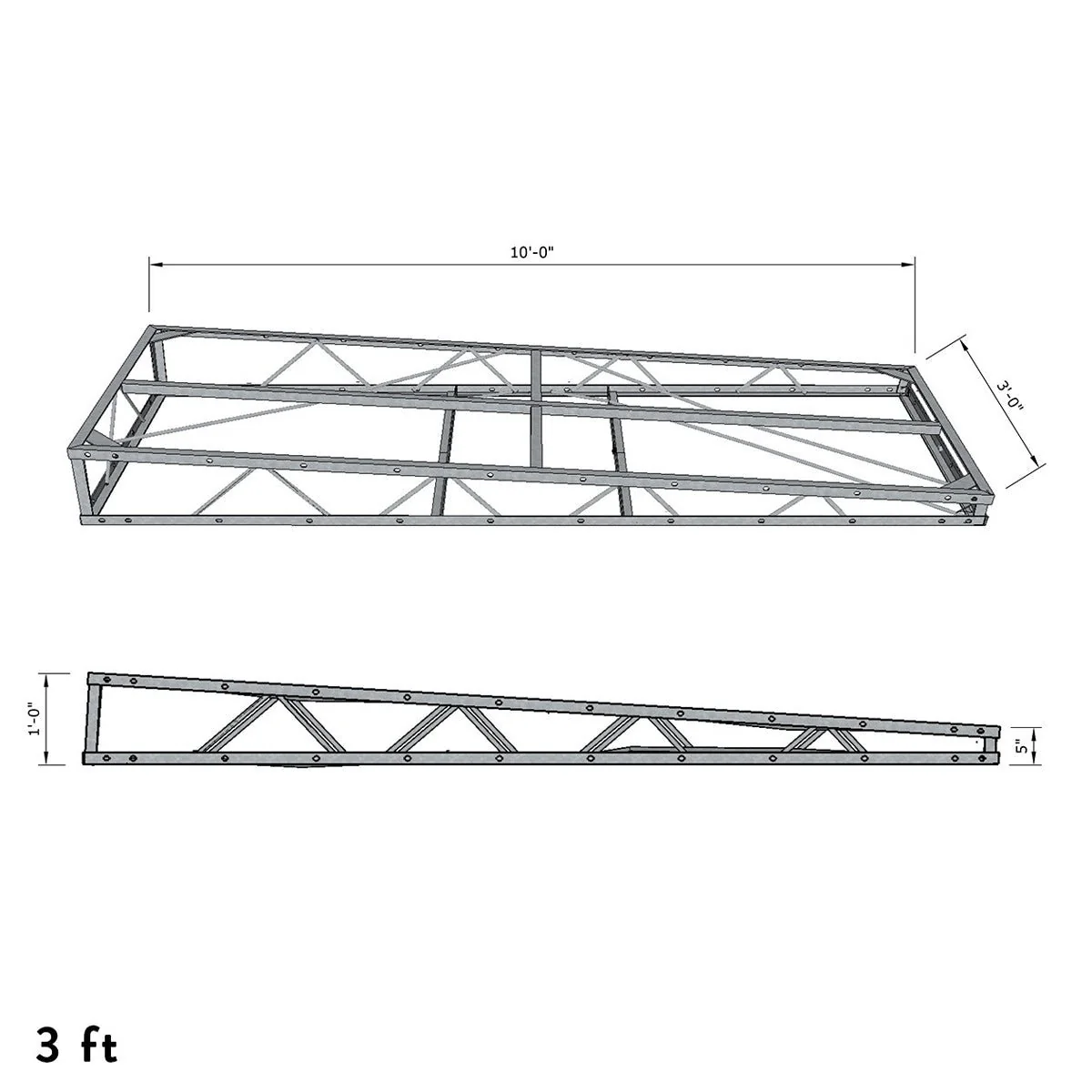 Steel Truss Dock Frames - Full Taper - Image 2