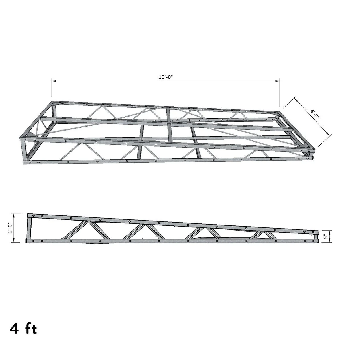 Steel Truss Dock Frames - Full Taper - Image 4