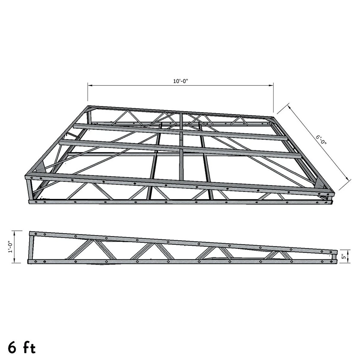 Steel Truss Dock Frames - Full Taper - Image 6