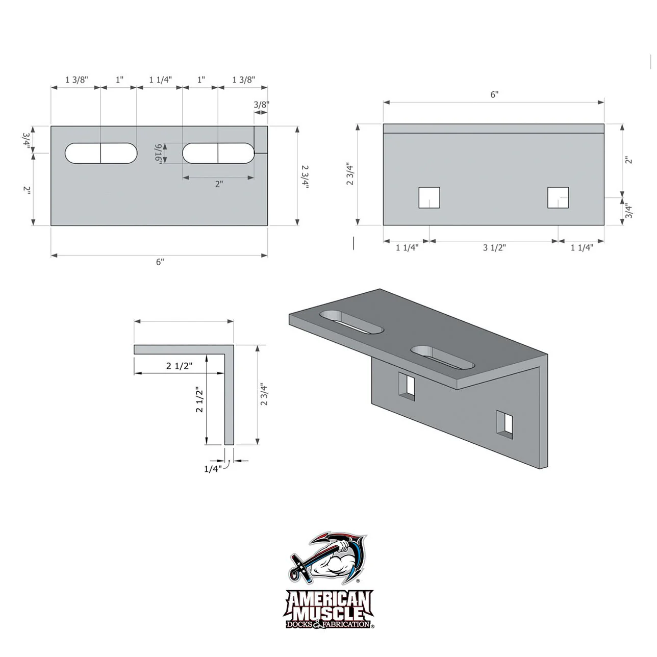 Wood Dock Cleat Angle XL - Image 2